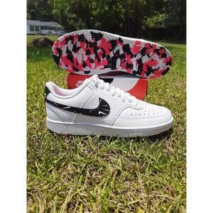 Nike Women's Court Vision Low 'White Multi Swoosh' - (DM8079-100) Size 11.5